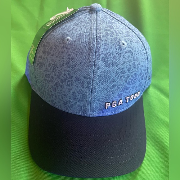 PRO SERIES PGA Tour Golf Professional Moisture Blue Curved Bill Adults Hat Cap - Picture 1 of 7
